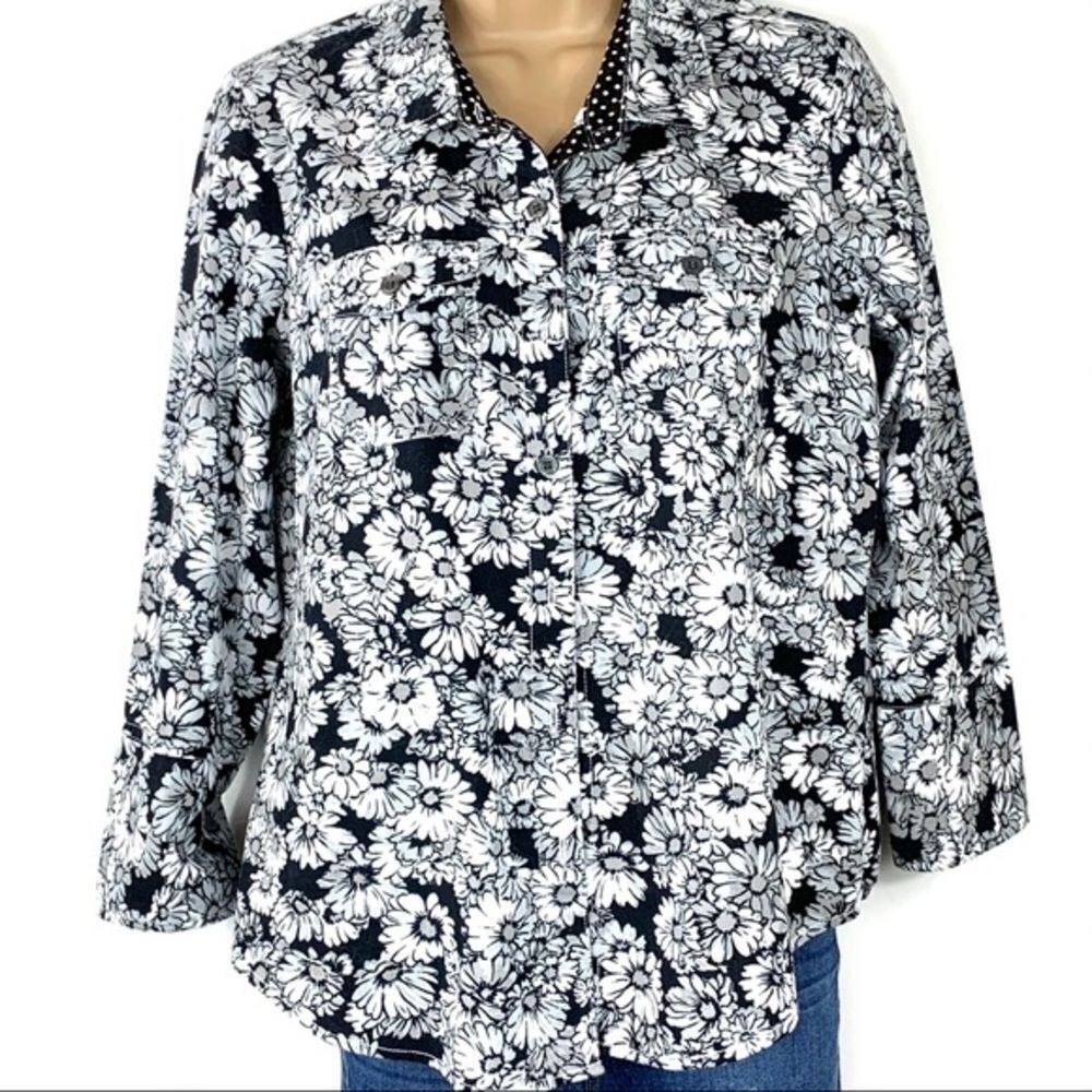 Coral Bay Black & White print jacket‎